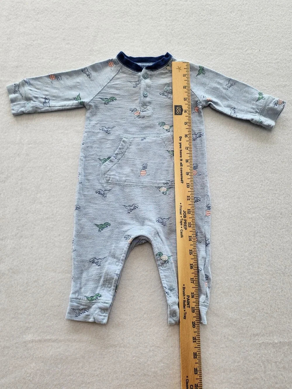 Baby GAP 3-6M Bundle Dinosaur Romper & Blue Footed Sleeper Set